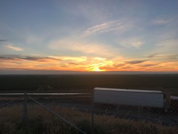 Scenic view of sunset against sky