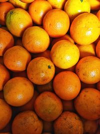 Full frame shot of oranges in market