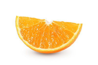 Close-up of orange fruit against white background
