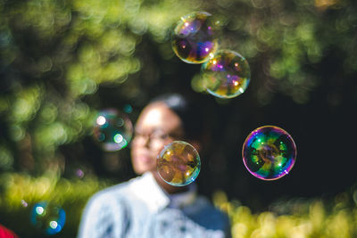 Close-up of bubbles in bubble