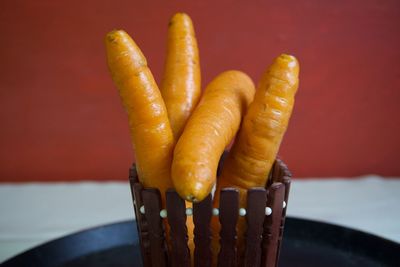 High angle view of tomatoes on table