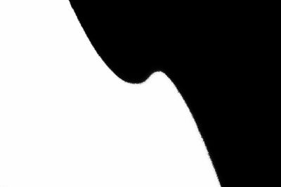 Close-up portrait of silhouette black background