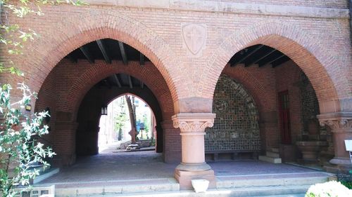 Entrance of historic building
