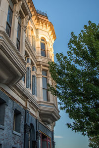 Low angle view of historic building against sky