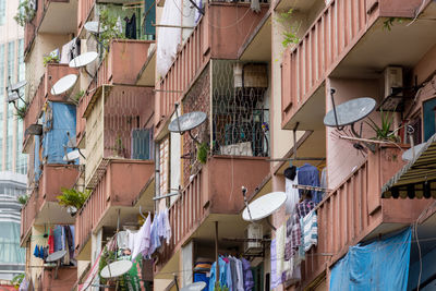 Low angle view of residential building