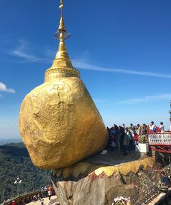 Group of people at temple