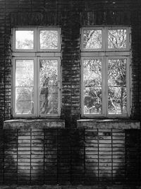 Window of abandoned building