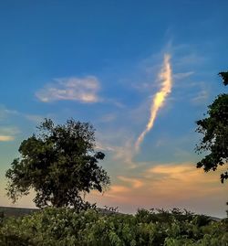 Scenic view of landscape against cloudy sky