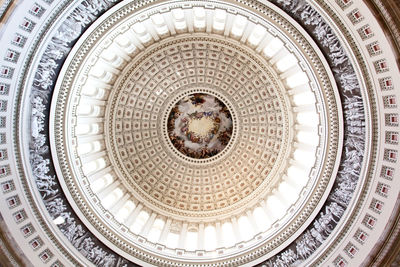 Low angle view of dome ceiling