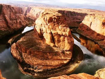 Rock formations in a canyon