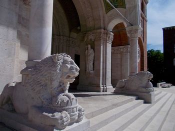 Low angle view of historical building