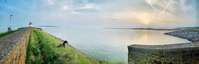 Panoramic view of sea against sky