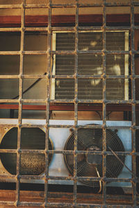 Full frame shot of rusty metal grate