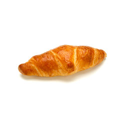 Close-up of bread against white background