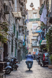 Street in napoli in italy 