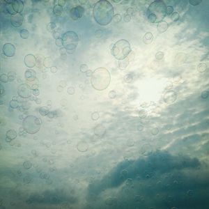 Close-up of water drops on glass