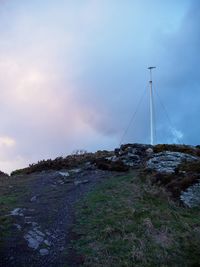Scenic view of mountain against sky
