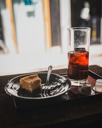 Close-up of drink on table