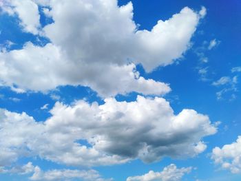 Low angle view of clouds in sky