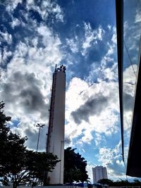 Low angle view of building against sky