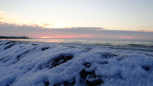 Scenic view of snow covered landscape