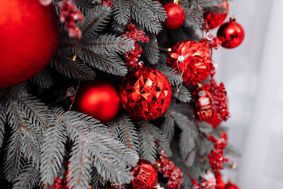 Close-up of christmas decorations