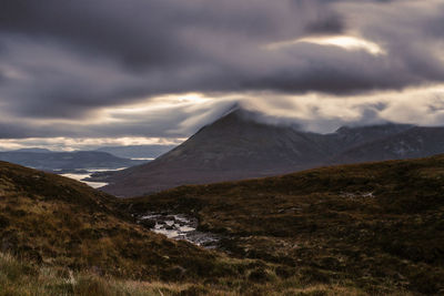 Long exposure of the beautiful landscape in the morning