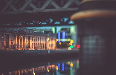 Defocused lights at night