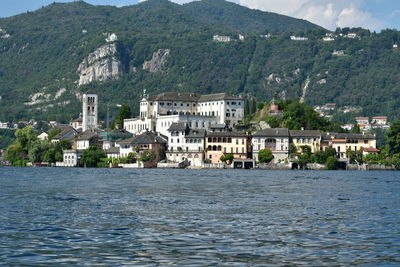 Buildings in city at waterfront