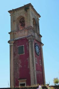 Low angle view of clock tower