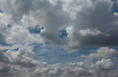 Low angle view of clouds in sky