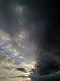 Low angle view of clouds in sky