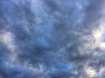Low angle view of storm clouds in sky