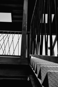 Low angle view of staircase in building