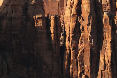 Rock formations in cave