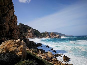 Scenic view of sea against sky