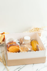 Close-up of food on table