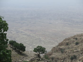 High angle view of landscape against sky