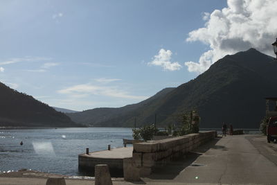 Panoramic view of sea against sky