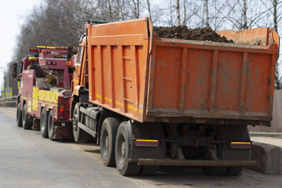 View of truck in winter