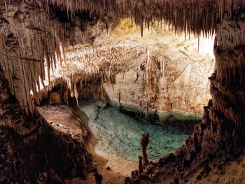 Rock formations in cave