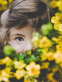 Close-up portrait of boy