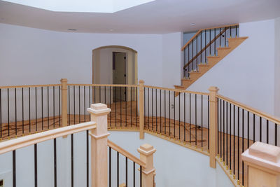 Spiral staircase of building