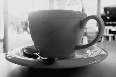 Close-up of coffee on table