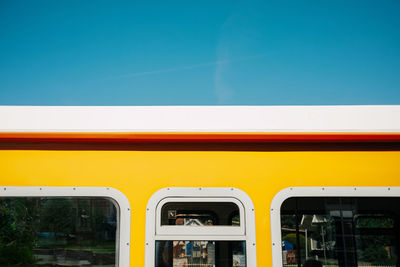 Close-up of train