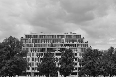 Low angle view of building against sky