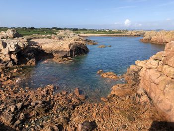 Scenic view of sea against sky