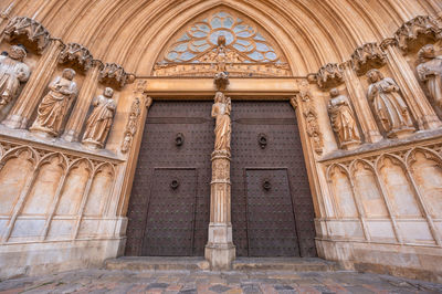 Low angle view of historic building