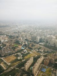 Aerial view of city