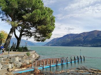 Scenic view of sea against sky